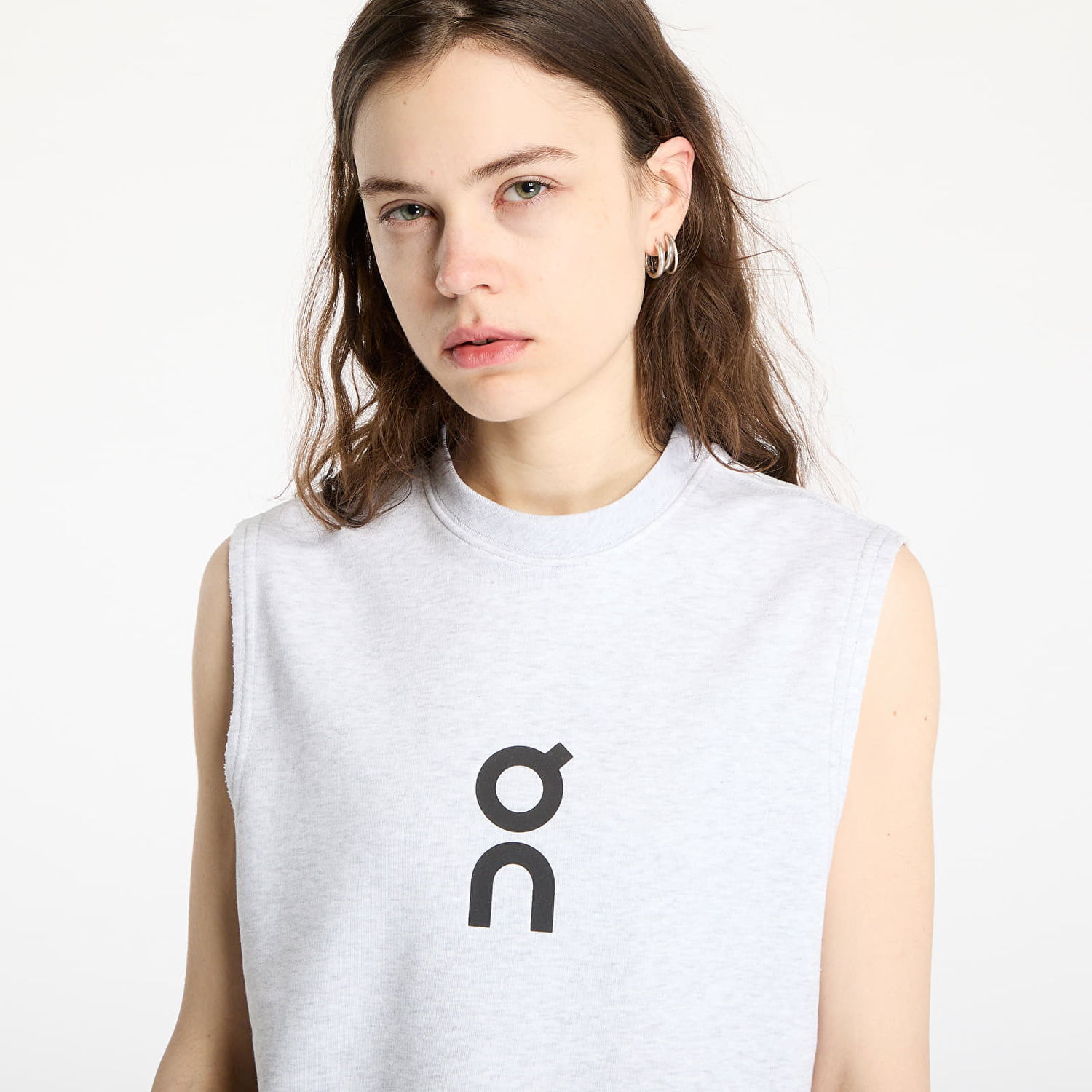 Tielko On Running Club Crew Crop Top Šedá | 1WF11171756 W, 1