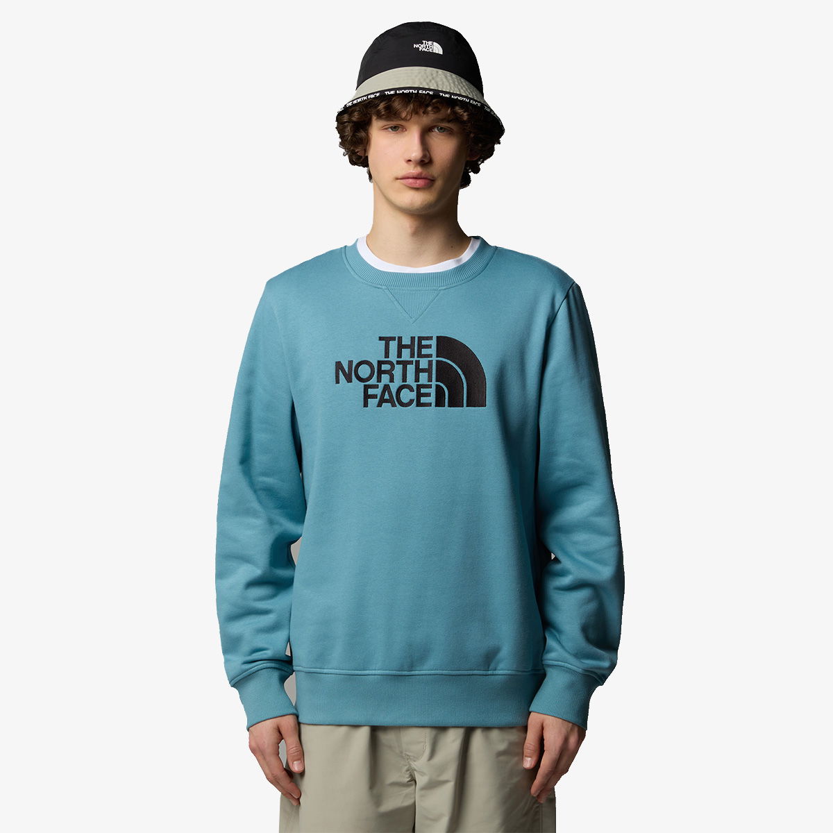 Mikina The North Face M DREW PEAK CREW Tyrkysová | NF0A89EK1OM1, 0