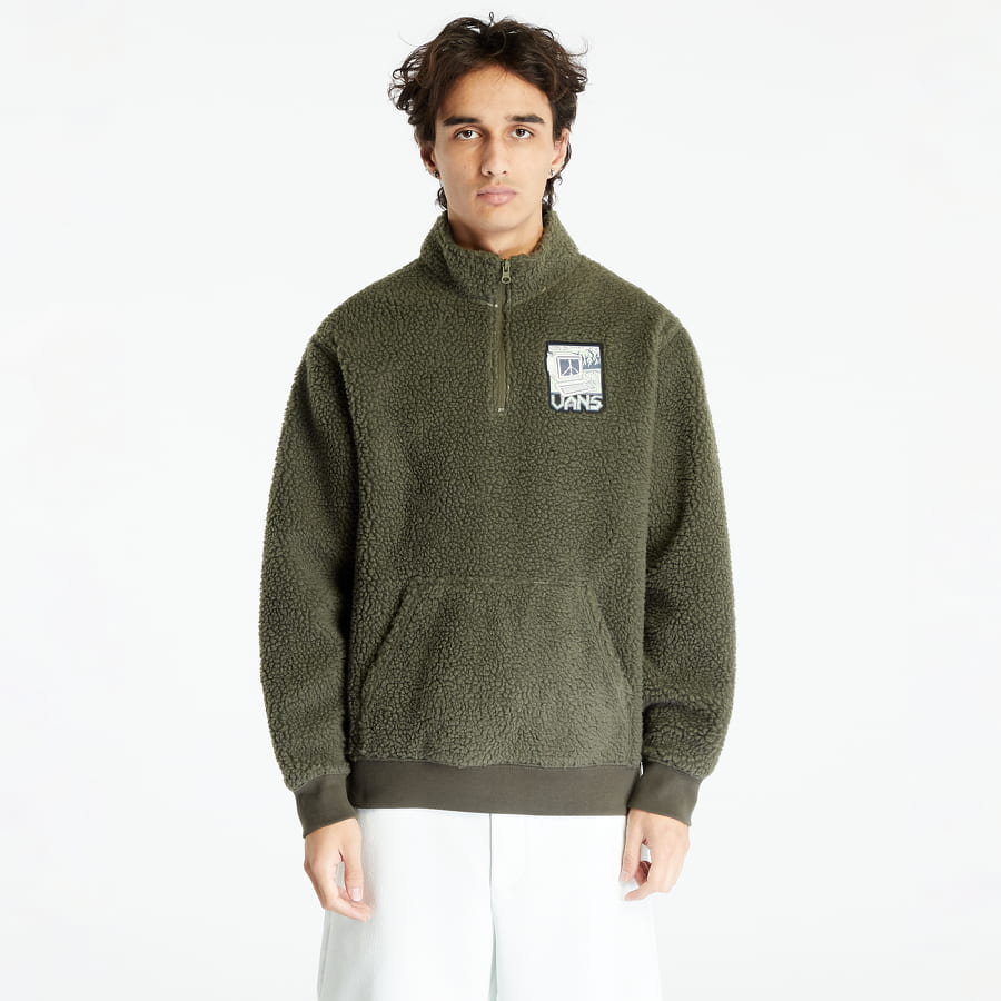 Mikina Vans Martin Sherpa Hoodie Zelené | VN00069BKCZ1, 0