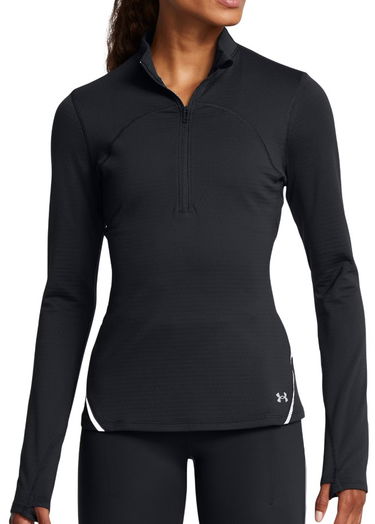 Mikina Under Armour Half-Zip Running Shirt Čierna | 1386417-001, 0