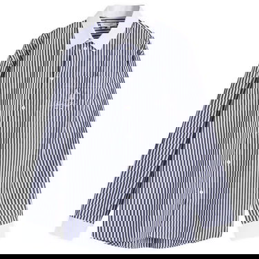 Košeľa Sporty & Rich Sporty & Rich Vendome Oversized Striped Shirt, Size Large Modrá | SI019511205ST41-WHT, 0