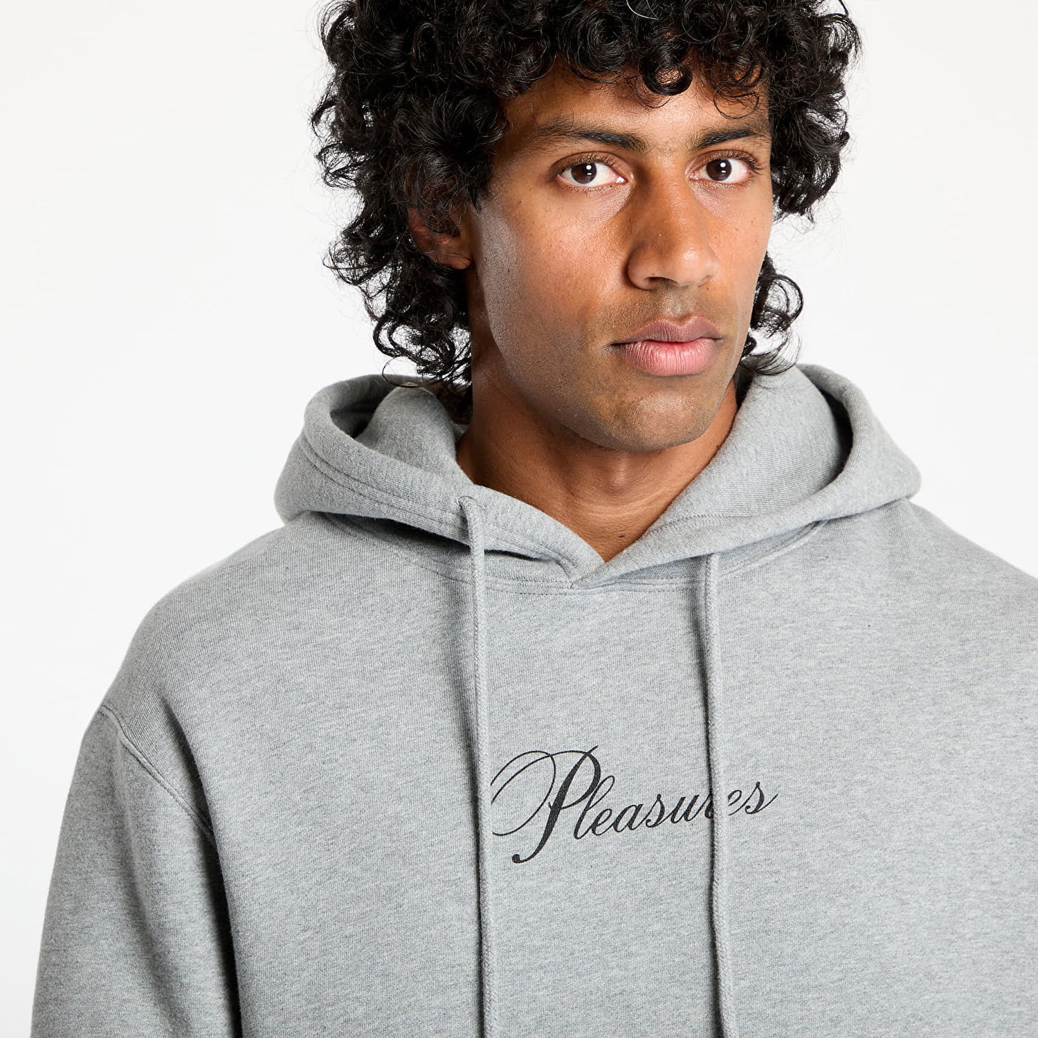 Mikina Pleasures PLEASURES Symphony Hoodie Šedá | P25SU076 HEATHER, 1