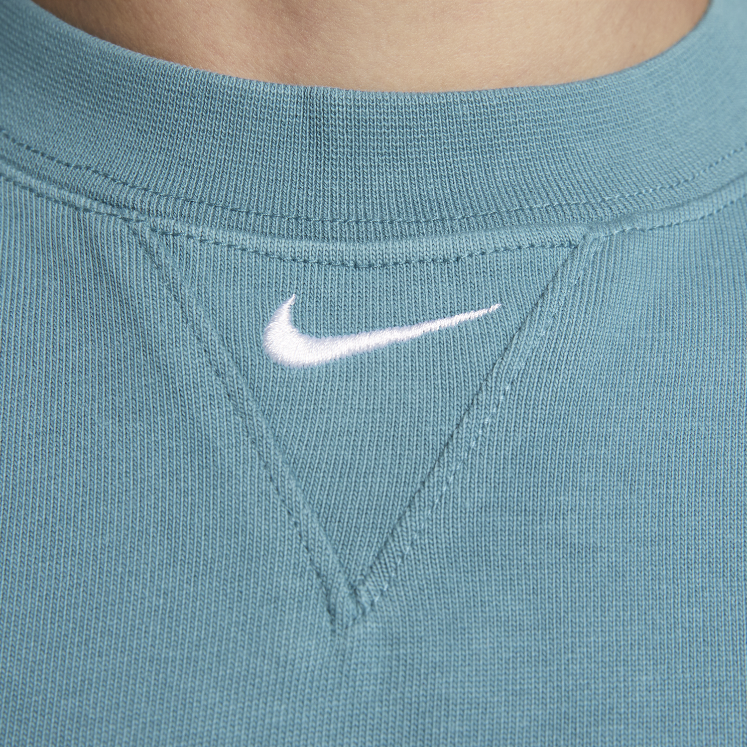 Tričko Nike Solo Swoosh Tyrkysová | FB7865-440, 1