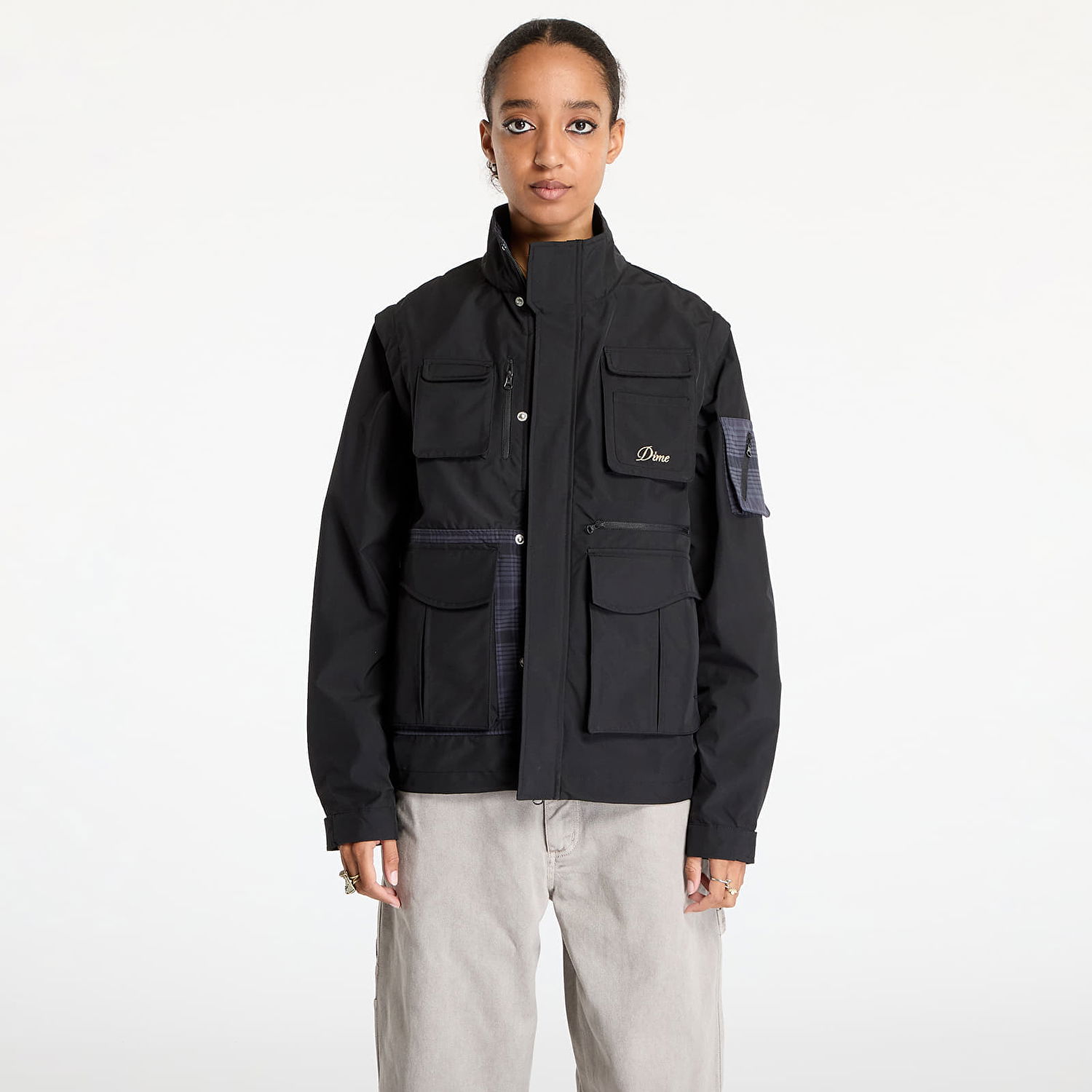 Bunda Dime Zip-Off Fishing Jacket Čierna | DIMEFA241BLK, 1