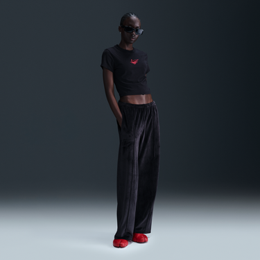 Crop Top Nike Sportswear Chill Knit Cropped Slim-Fit T-Shirt Čierna | HF9534-010, 2