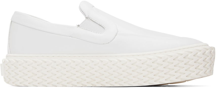 Tenisky a topánky LANVIN White Curbies Slip-On Sneakers Biela | FW-SKLK02-NAPA-P23, 0