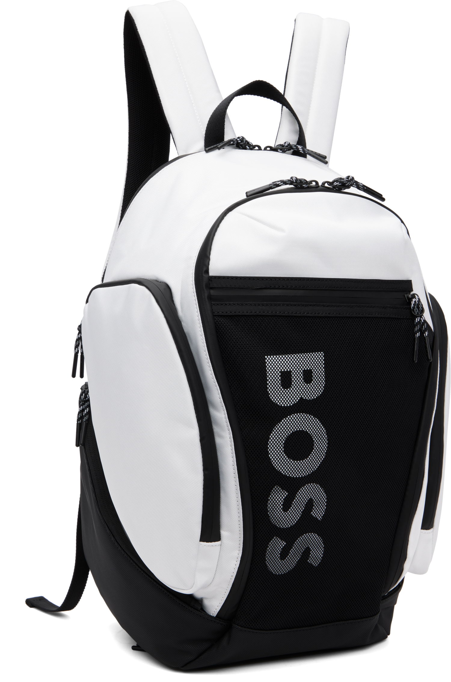 Batoh BOSS Mesh Front Pocket Logo Backpack Biela | 50548090, 1