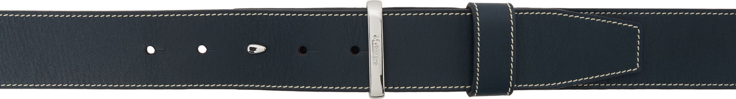Opasok Max Mara Max Mara Leather Twin-Fastening Belt Modrá | 2514501021600, 0