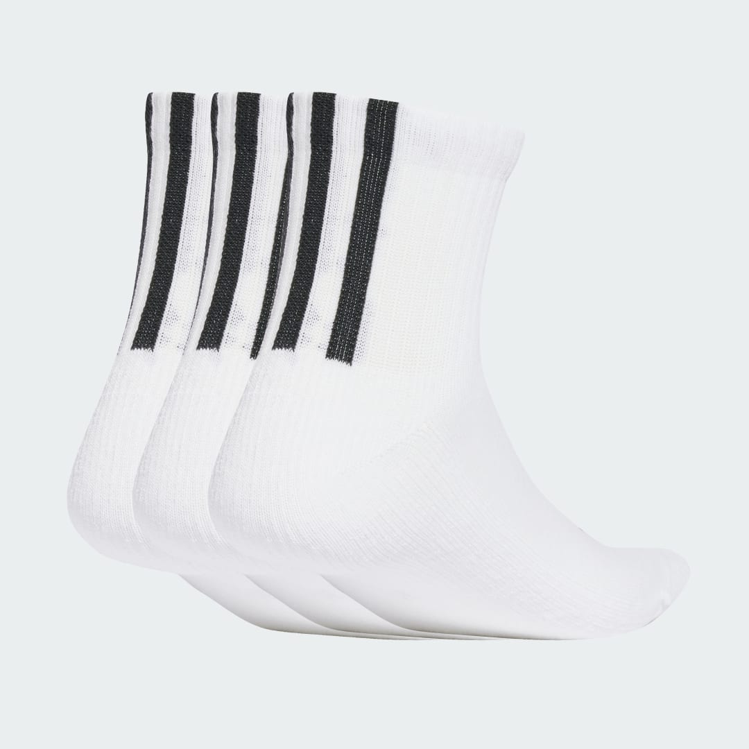 Ponožky adidas Performance Quarter 3 Back Stripes Socks - 3 Pairs Biela | JV7423, 0