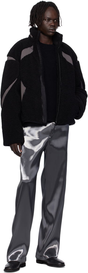 Bunda HELIOT EMIL Custo Fleece Jacket Čierna | AW25_M_02_139_BLK01_CO, 4
