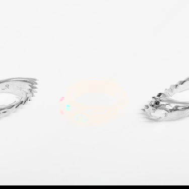 Prsteň Palm Angels Oval Melted Strass Ring Silver/ Multicolor 60 Metalická | PMOC02AS25MAT0017284, 1