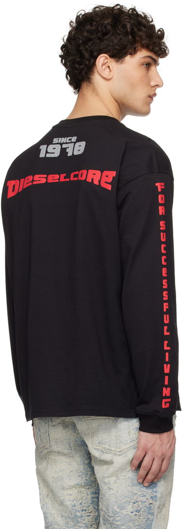 Tričko Diesel Photo Collage Long Sleeve T-Shirt Čierna | A16491-0AKAK-9XX, 2