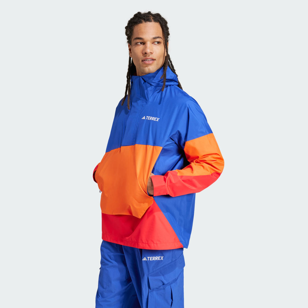 Vetrovka adidas Performance Terrex Xploric 2.5L Climaproof Windbreaker Modrá | JD8348, 0
