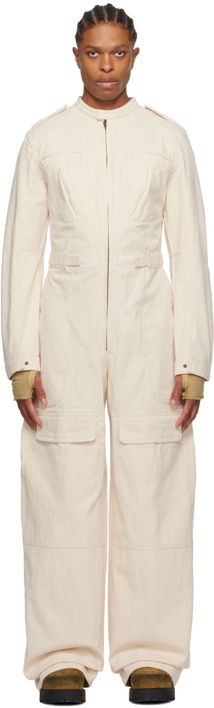 Overal Entire Studios Off-White x Militia Jumpsuit Biela | ES2314UN