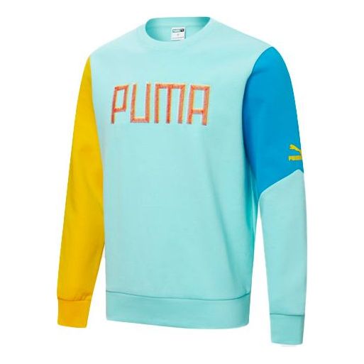 Mikina Puma Embroidered Logo Sweatshirt Modrá | 532180-33