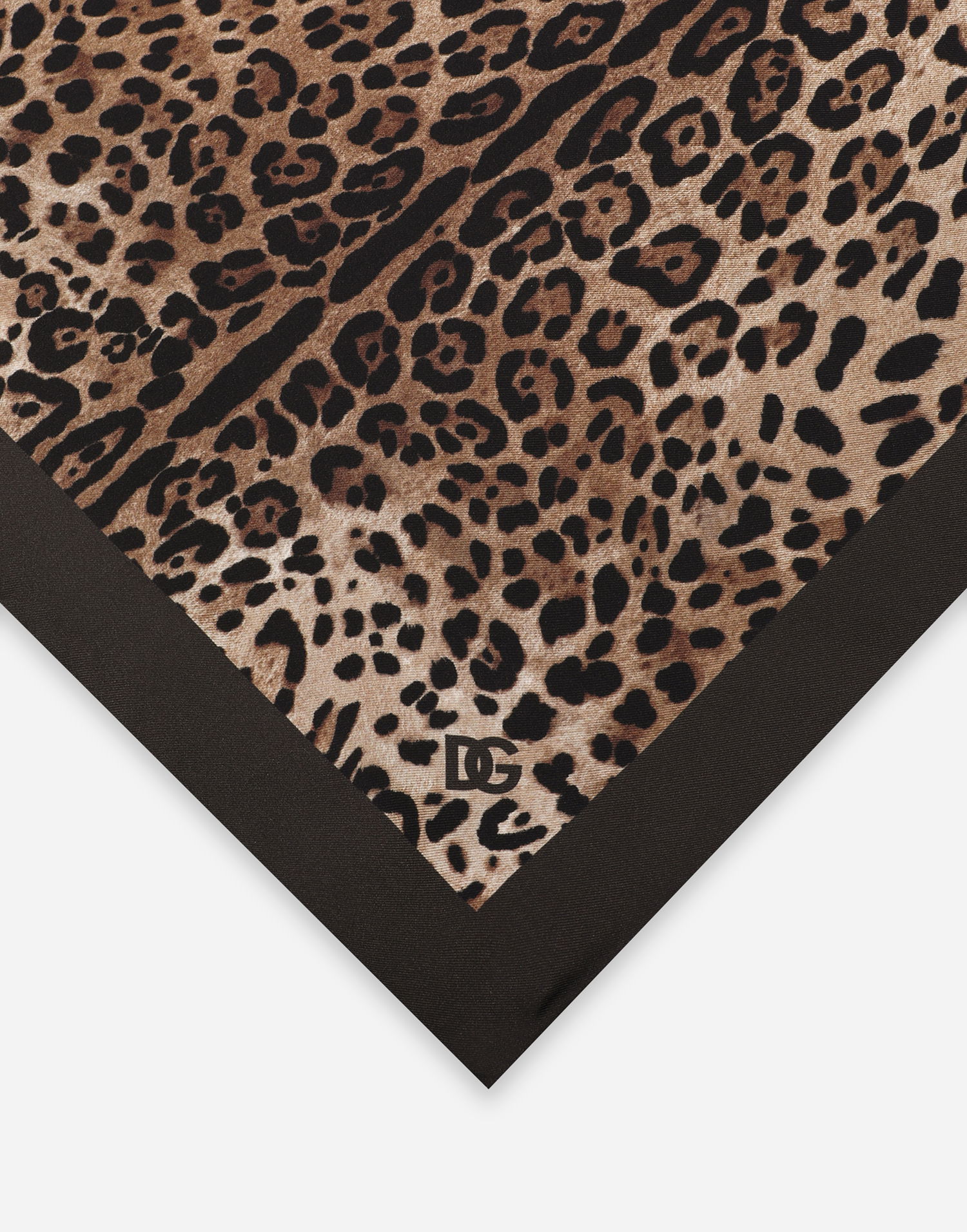 Šál Dolce & Gabbana Leopard-Print Silk Pocket Square Hnedá | GR412EG0THUHA93M, 1