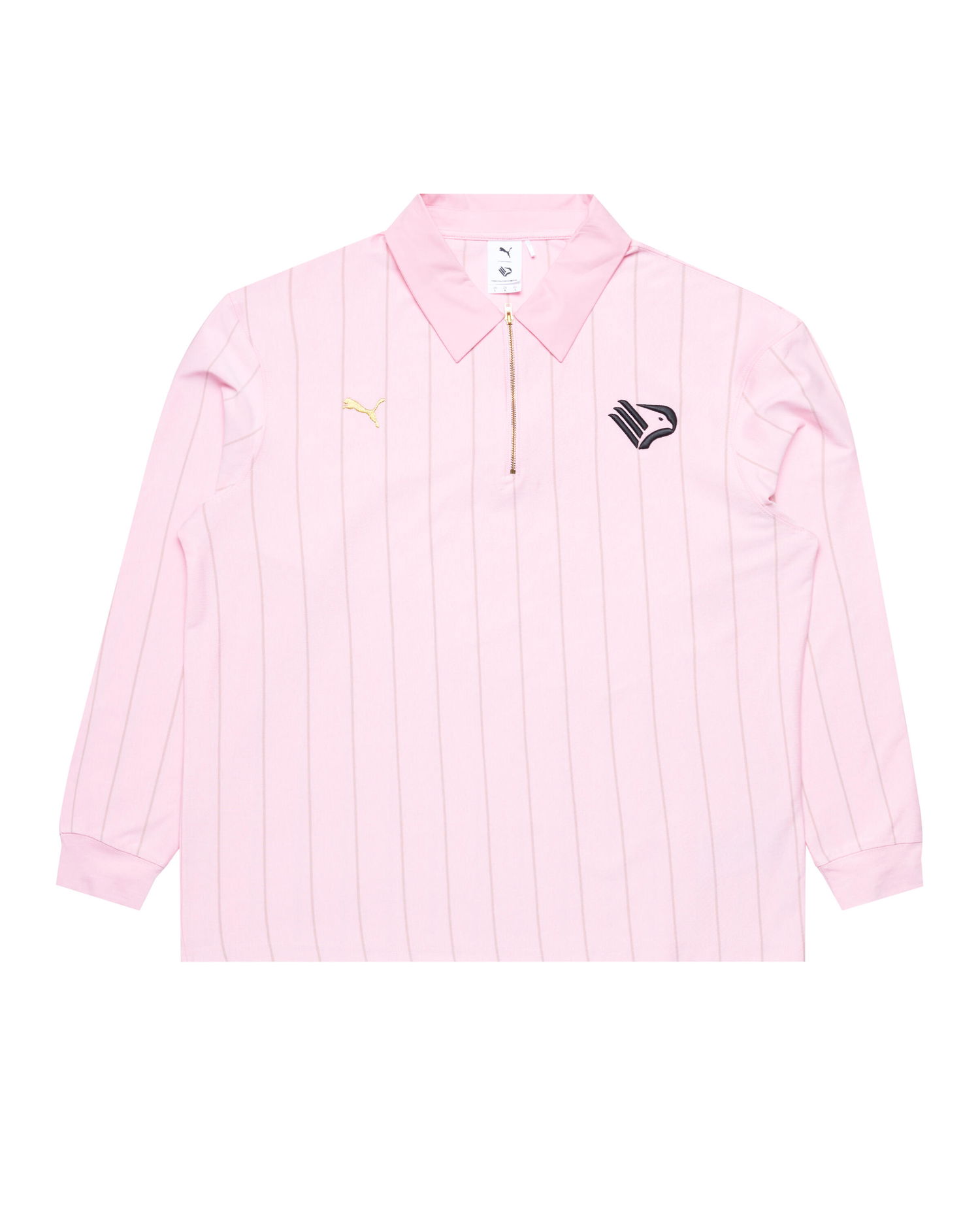 Polo tričko Puma Striped Longsleeve Polo Ružová | 629540-60, 0