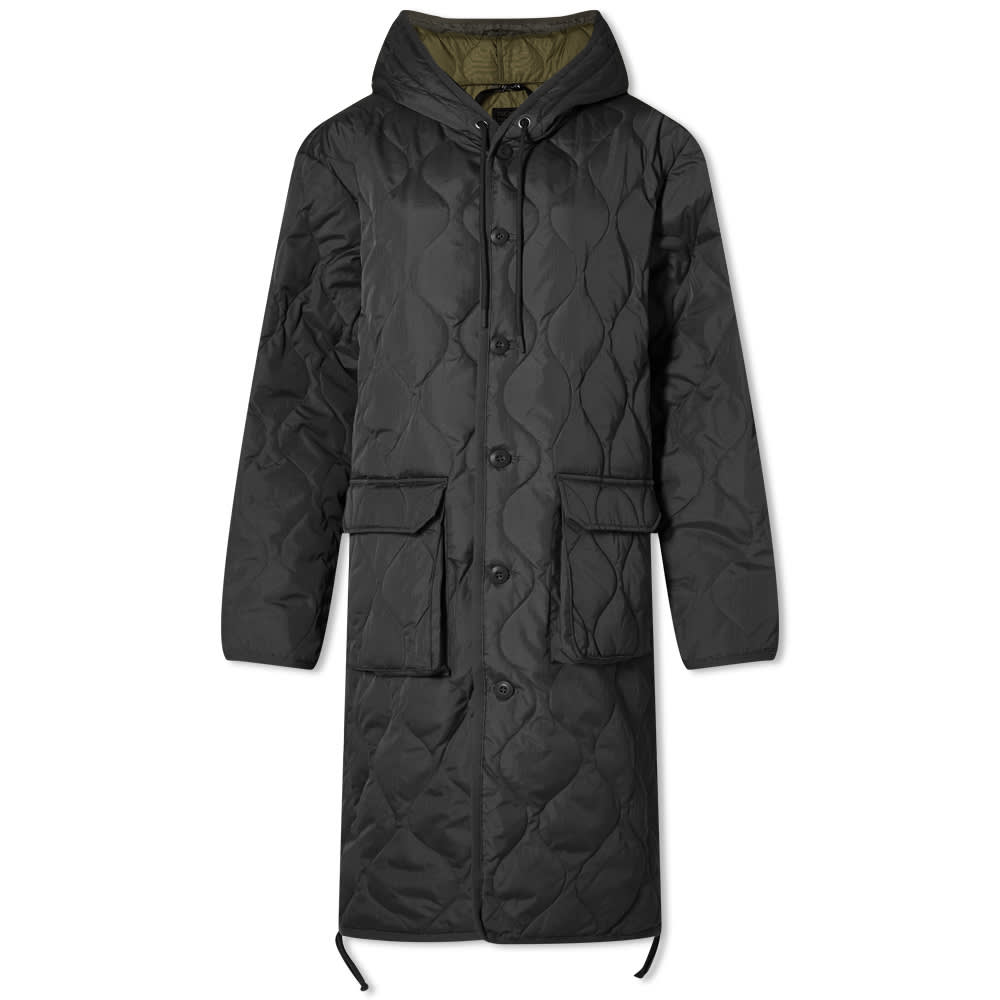 Kabáty TAION Hood Down Coat Čierna | TAION-106BML-LONG-BLK, 0