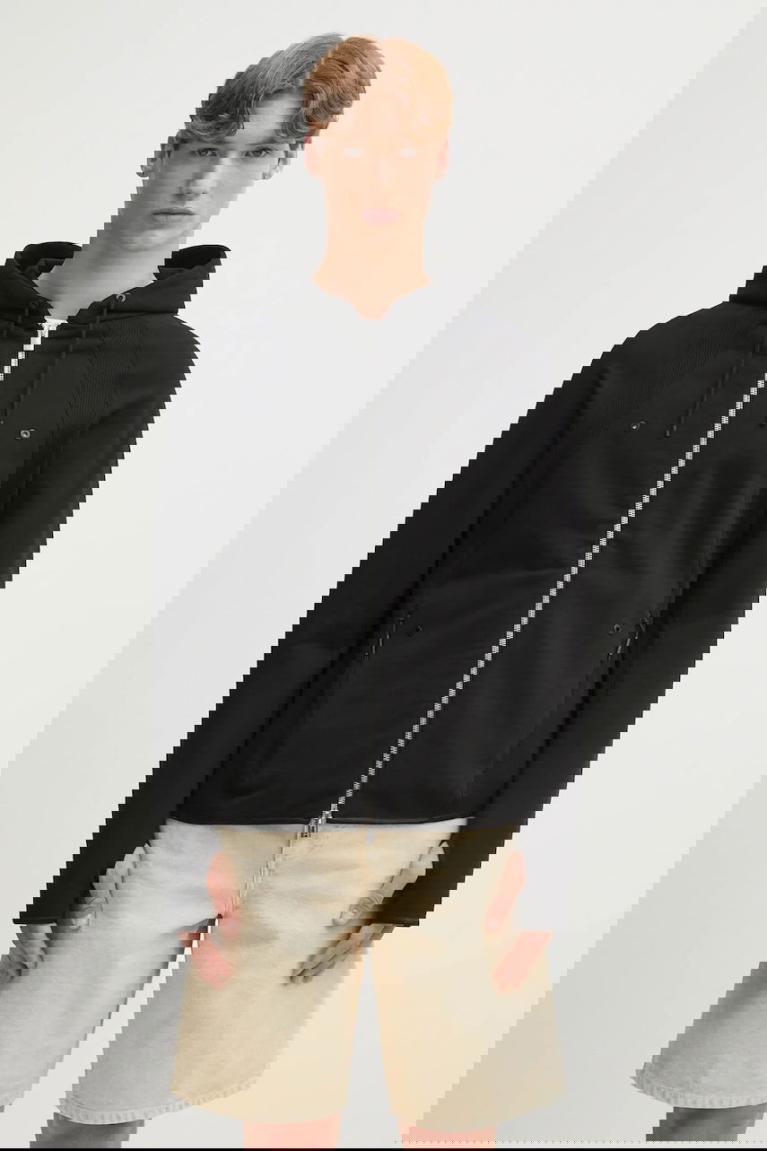 Mikina HELIOT EMIL Heliot Emil Hooded Zip-Up Jacket Čierna | PREAW25.M.08.079.BLK01, 0