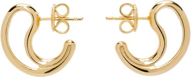 Náušnice Bottega Veneta Small Frills Gold Earrings Žltá | 804846 VAHU0, 0