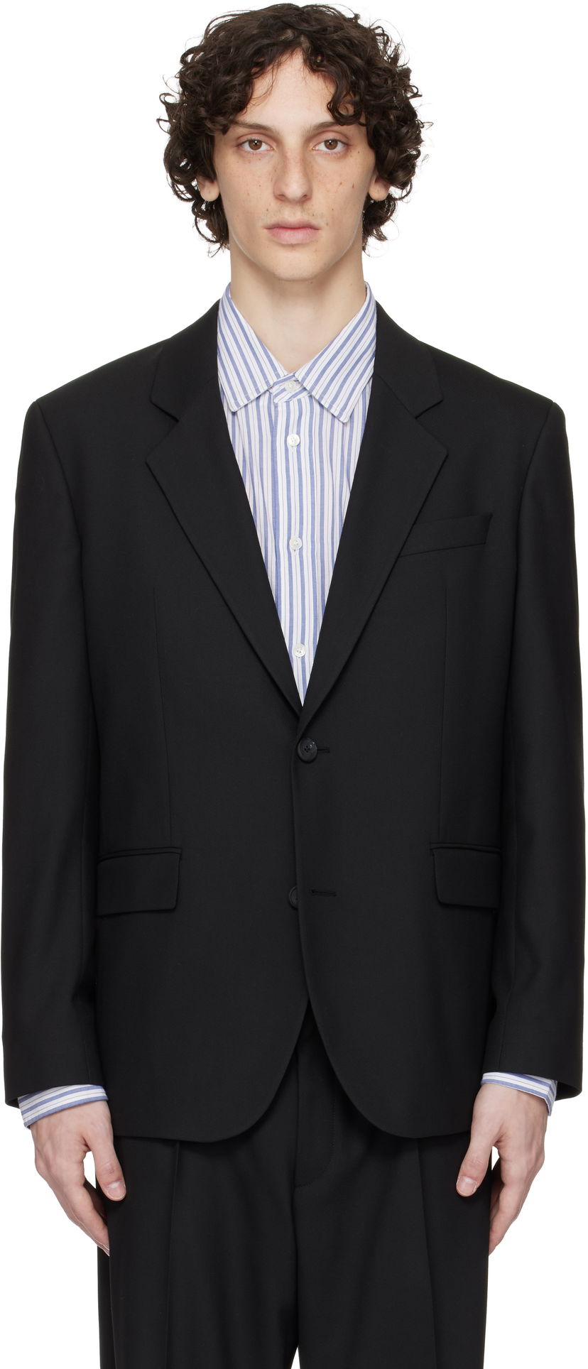 Bunda BOSS Hugo Cavalry Twill Blazer Čierna | 50544622