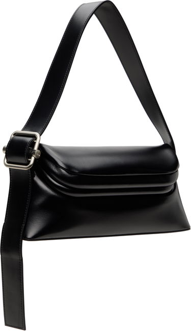 Taška cez rameno OSOI Black Leather Shoulder Bag Čierna | 22FB010-16-01, 4