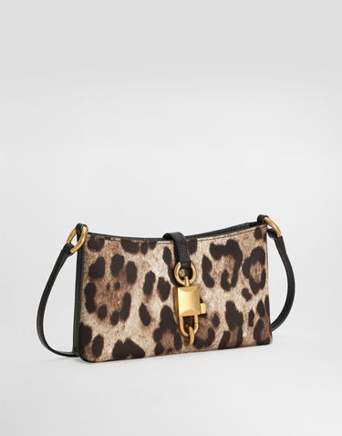 Taška cez rameno Dolce & Gabbana Dolce & Gabbana Leopard-print Lock Shoulder Bag Rôznofarebný | BB7891A0007HY13M, 2