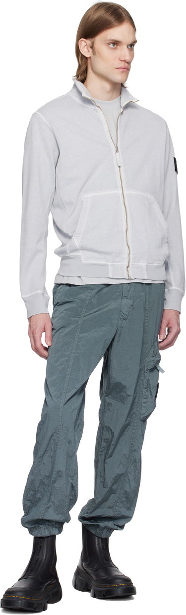 Mikina Stone Island Stone Island Fleece Sweatshirt with Zip Closure Šedá | K1S15 6100022 S0060, 4