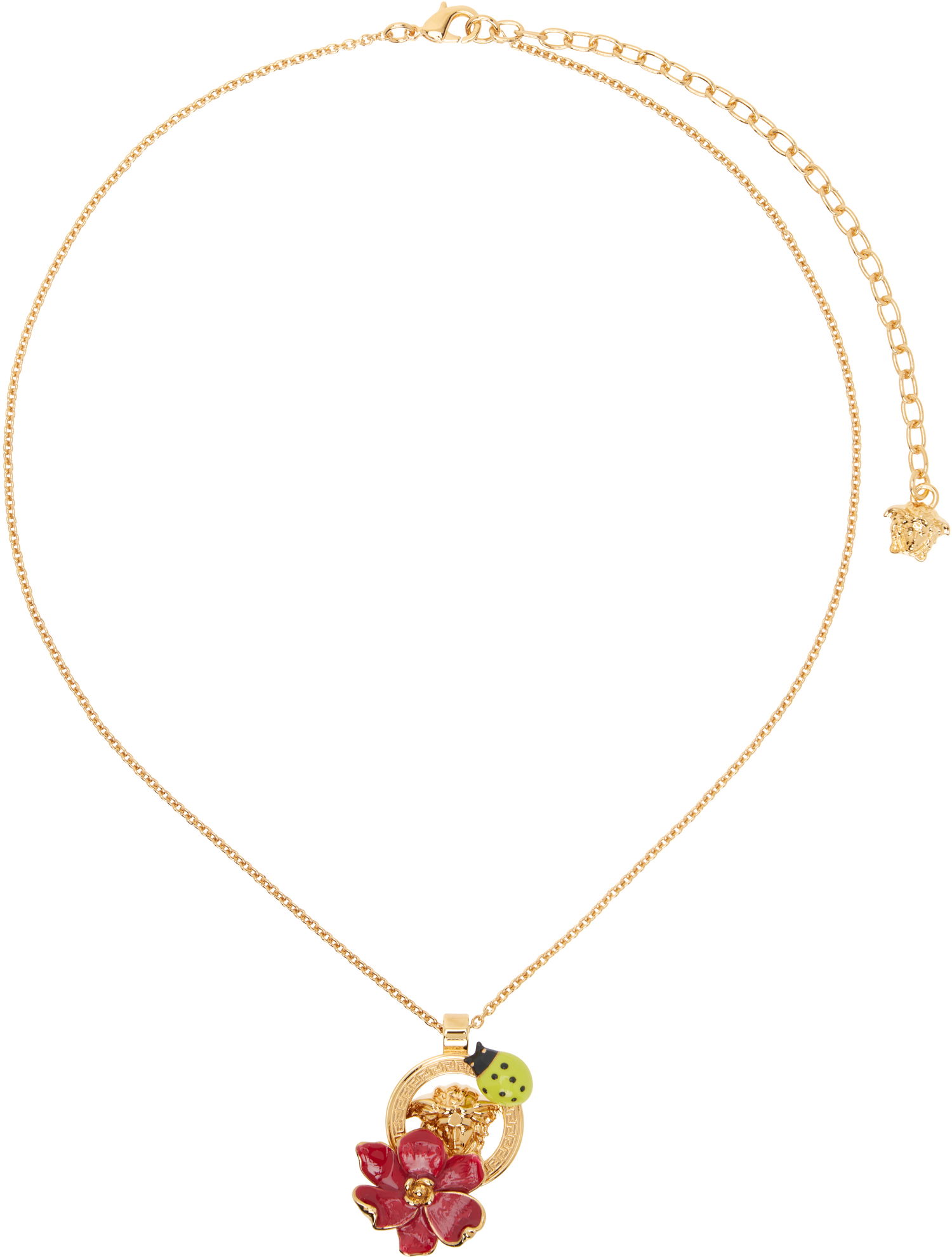 Náhrdelník Versace Versace Strawberry Garden Pendant Necklace Metalická | 1018973_1A00638_4JHG0, 0