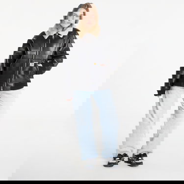 Bomber bunda Carhartt WIP Shepton Faux Leather Sherpa Collar Jacket Čierna | I035974.1LMXX, 5