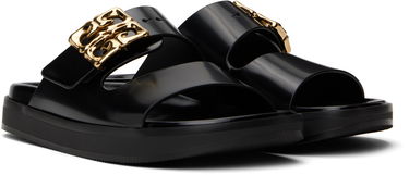Doplnky Givenchy Givenchy 4G Liquid Flat Sandals Čierna | BE309UE2CF001, 3