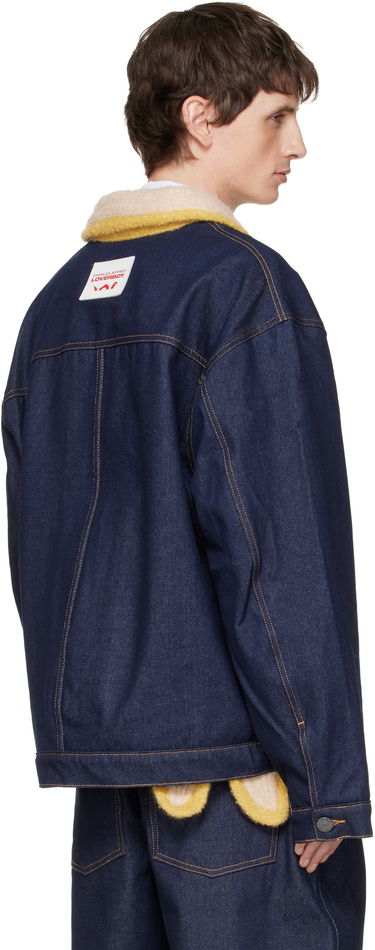 Bunda Charles Jeffrey Loverboy Charles Jeffrey LOVERBOY Knitted Collar Denim Jacket Modrá | 052010401, 2