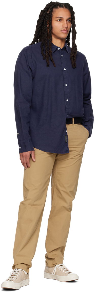 Košeľa rag & bone Rag & Bone Gus Button-Down Shirt Navy | MBW23PA440CHML, 3