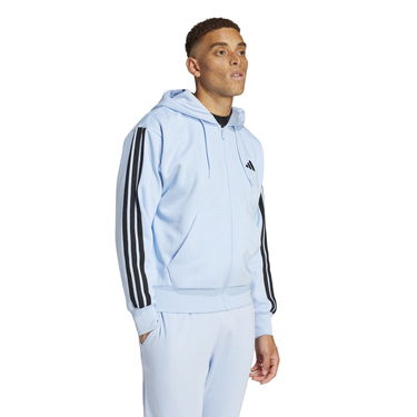 Mikina adidas Performance 3-Stripes Full-Zip Hoodie Modrá | JD1862, 3