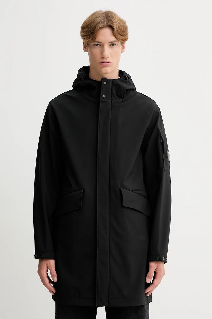 Parka C.P. Company C.P. Company Hooded Soft Shell Parka Čierna | 19CMOW004A006097A