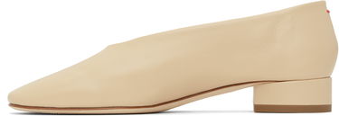 Oblečenie Aeyde Aeyde Delia Leather Ballerina Flats Béžová | A11-FL-GLVR25BL18-FW24-957-007, 2