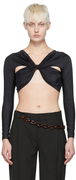 Coperni Twist Nylon Crop Top