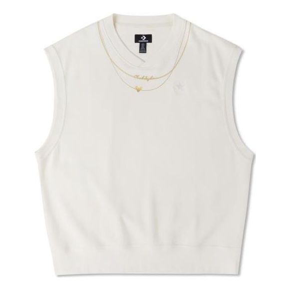 Sveter Converse Radiating Love Vest Biela | 10025499-A02