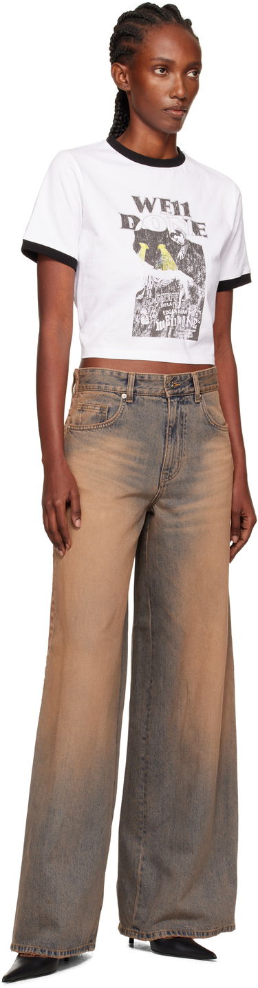 Džínsy We11done We11done Wide Leg Jeans Hnedá | WD-DP2-25-339-W-BG, 3