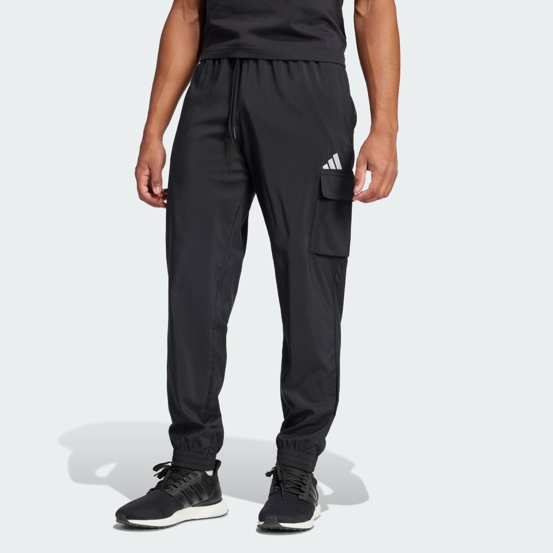 Cargo nohavice adidas Performance Essentials Small Logo Cargo Pants Čierna | JF3538, 0