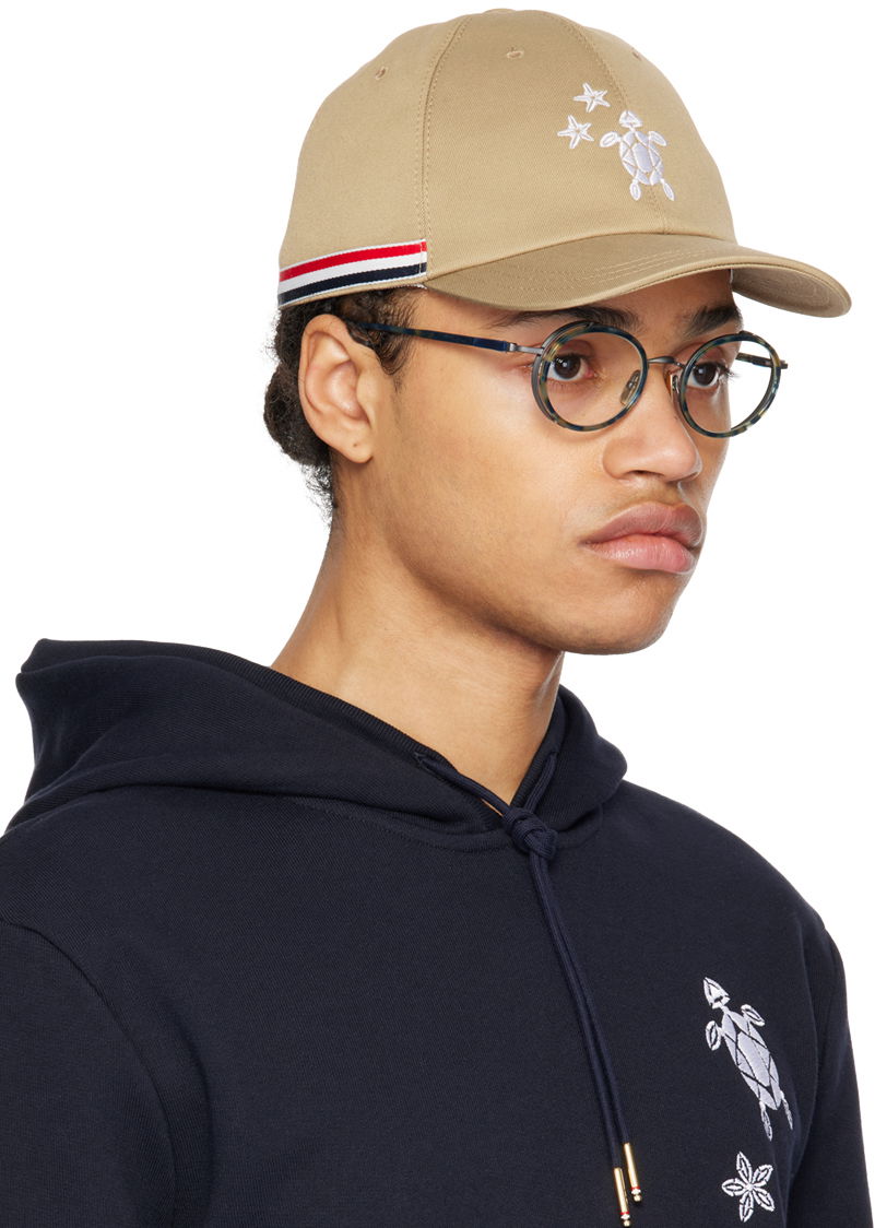 Šiltovka Thom Browne Classic Embroidered Six Panel Cap Béžová | MHC328E-E0932, 0