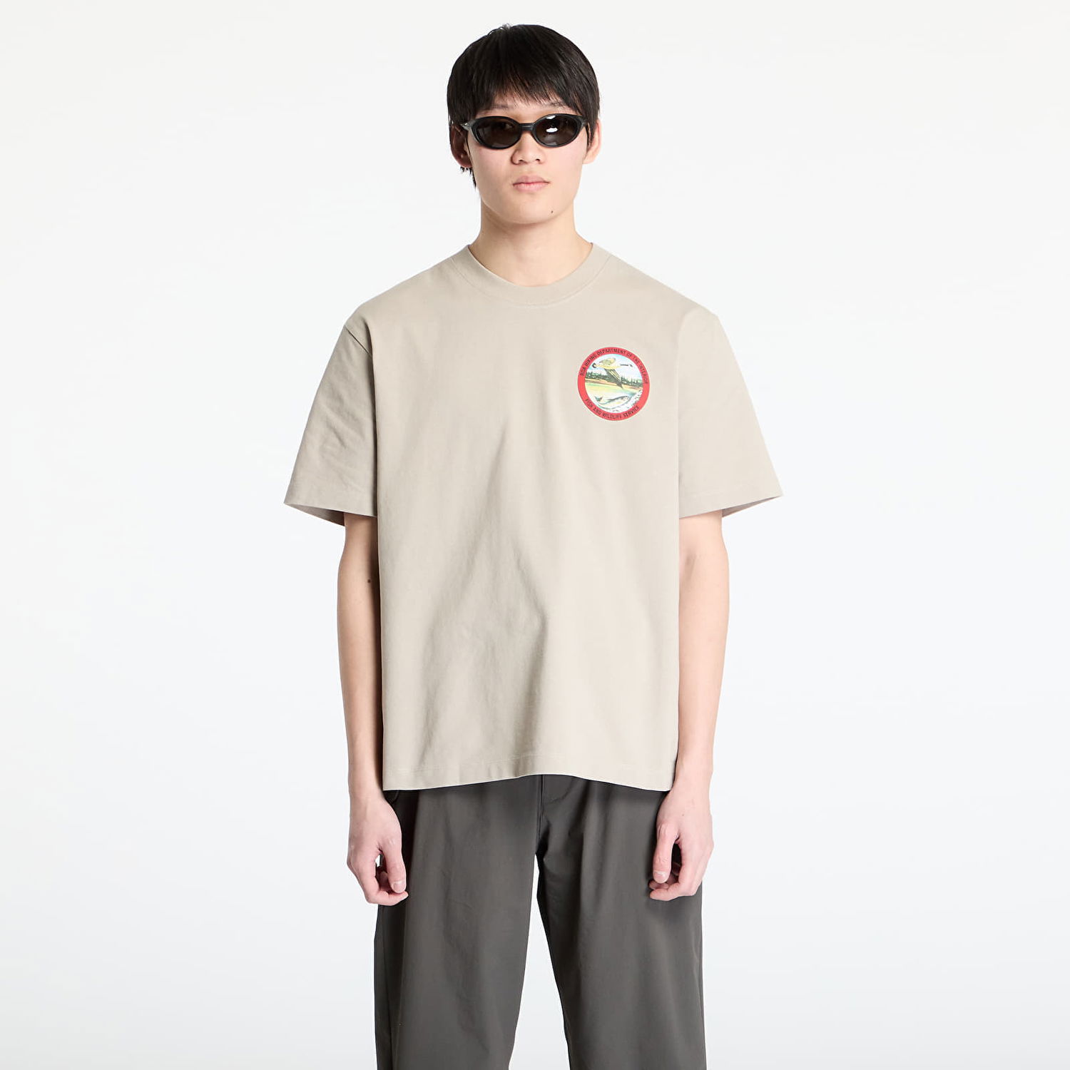 Tričko ROA ROA Division T-Shirt Béžová | RBMW0433JY38 GRY0004, 0