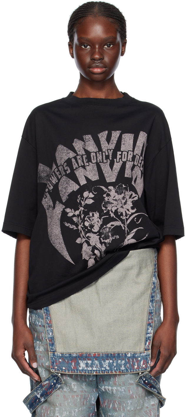 Tričko LANVIN Future x T-Shirt Čierna | RU-TS0026-J120-P24, 0