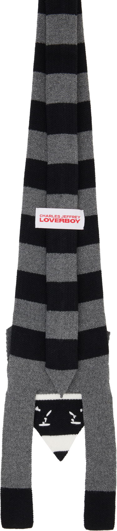 Šál Charles Jeffrey Loverboy Charles Jeffrey LOVERBOY Animal Knitted Scarf Šedá | 54140102, 1