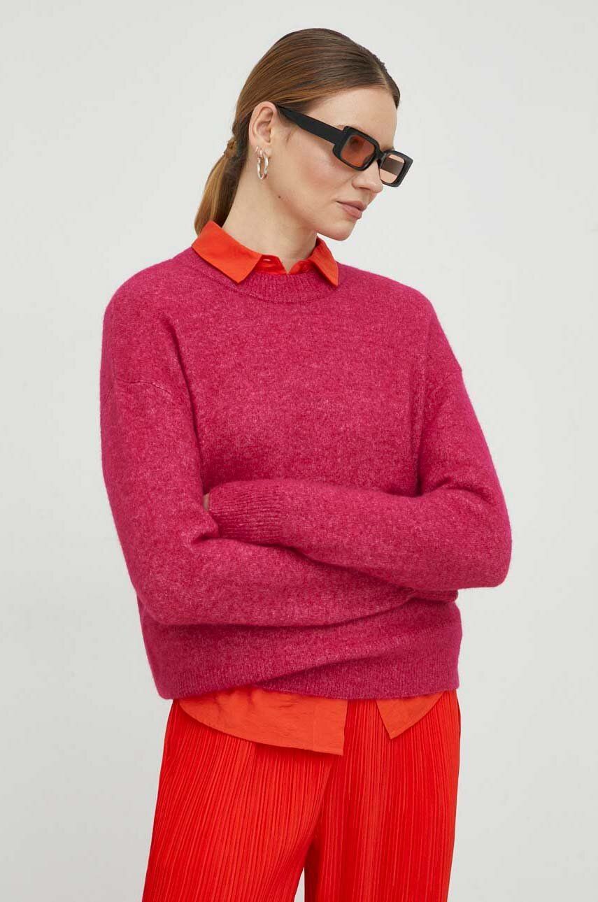 Sveter Samsoe Samsoe Anour O-neck Sweater Ružová | F18422025, 0