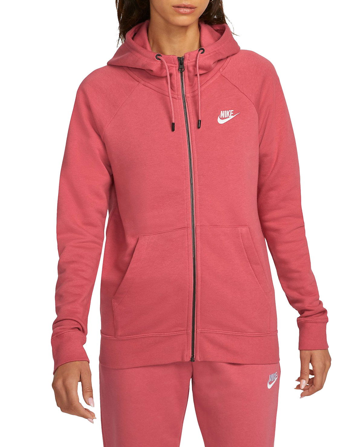Mikina Nike Sportswear Essential Full-Zip Hoodie Ružová | bv4122-622, 0
