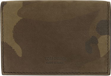 Peňaženka Tom Ford TOM FORD T Line Camo Business Card Holder Hnedá | Y0277-ICL113G, 0