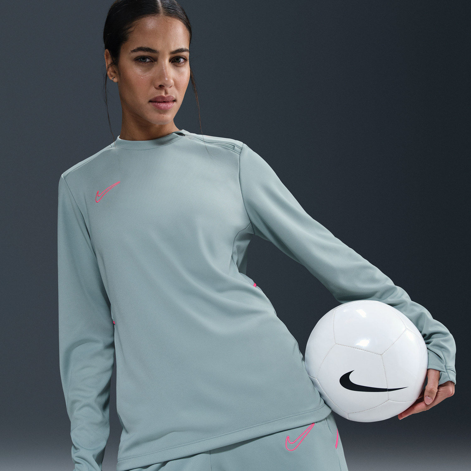 Súprava Nike Academy Dri-FIT Long Sleeve Soccer T-Shirt Šedá | HM0744-395, 1
