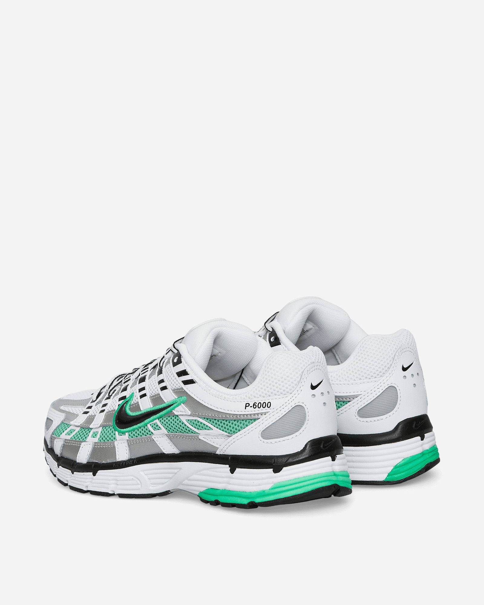 P-6000 Premium Sneakers White / Spring Green