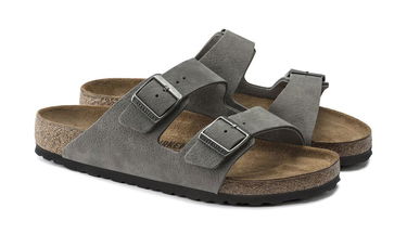 Tenisky a topánky Birkenstock Arizona Nubuck Leather Narrow Fit Sandals Šedá | 1020707, 5